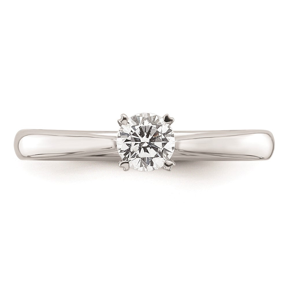Buy Exclusive 14K White Gold 1/3 Carat Round Solitaire Engagement Ring