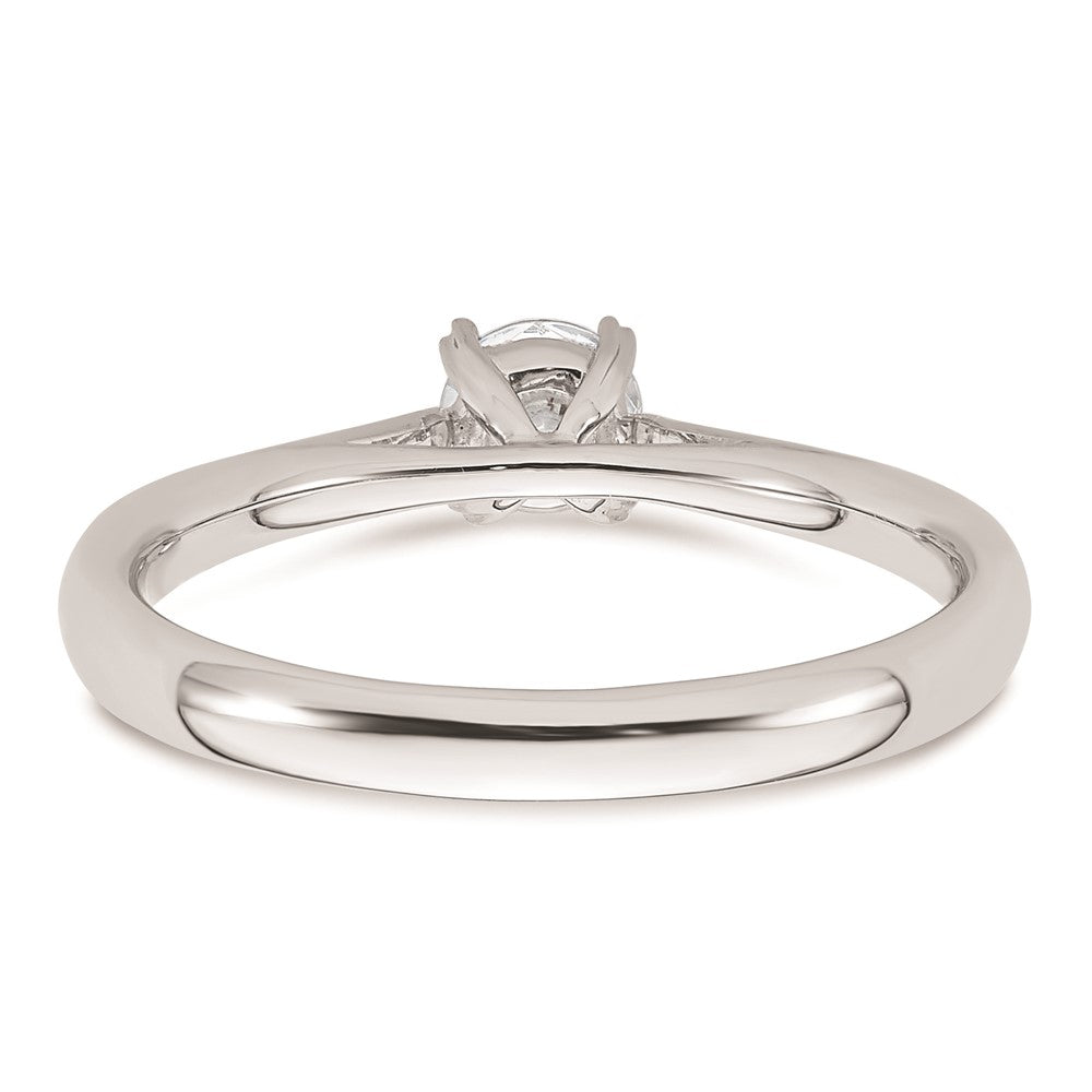Buy Exclusive 14K White Gold 1/3 Carat Round Solitaire Engagement Ring