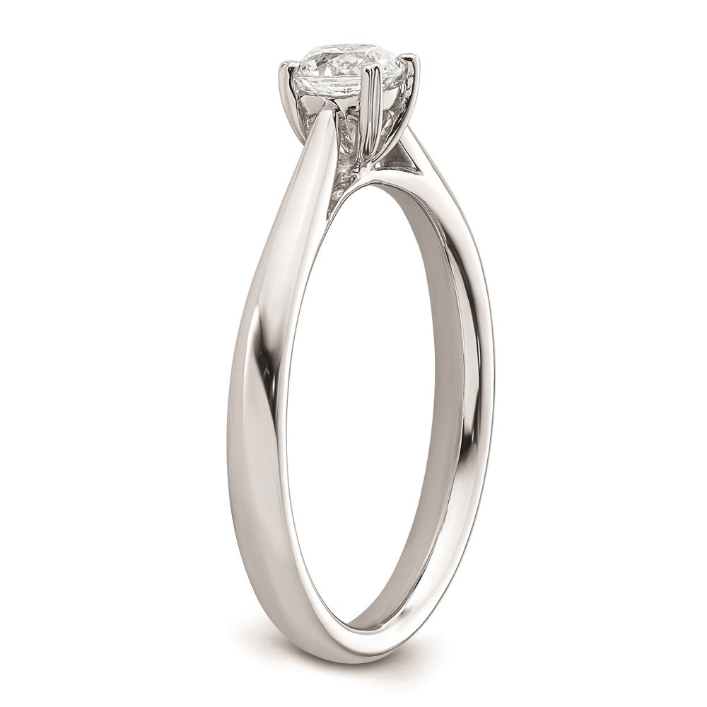 Buy Exclusive 14K White Gold 1/3 Carat Round Solitaire Engagement Ring