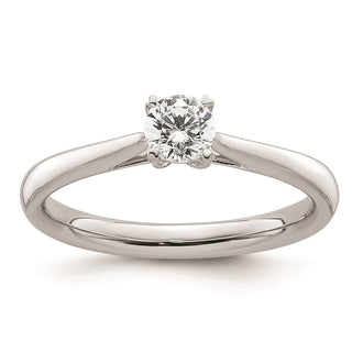 Buy Exclusive 14K White Gold 1/3 Carat Round Solitaire Engagement Ring
