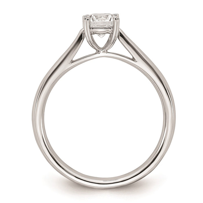Buy 14K White Gold 1/2 Carat Round Engagement Ring Setting | Stylish & Affordable-2
