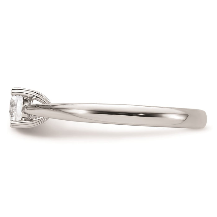 Buy 14K White Gold 1/2 Carat Round Engagement Ring Setting | Stylish & Affordable-3