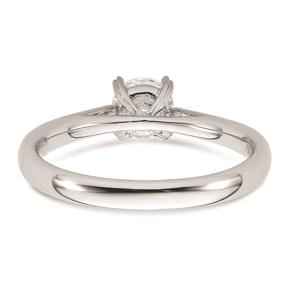 Buy 14K White Gold 1/2 Carat Round Engagement Ring Setting | Stylish & Affordable