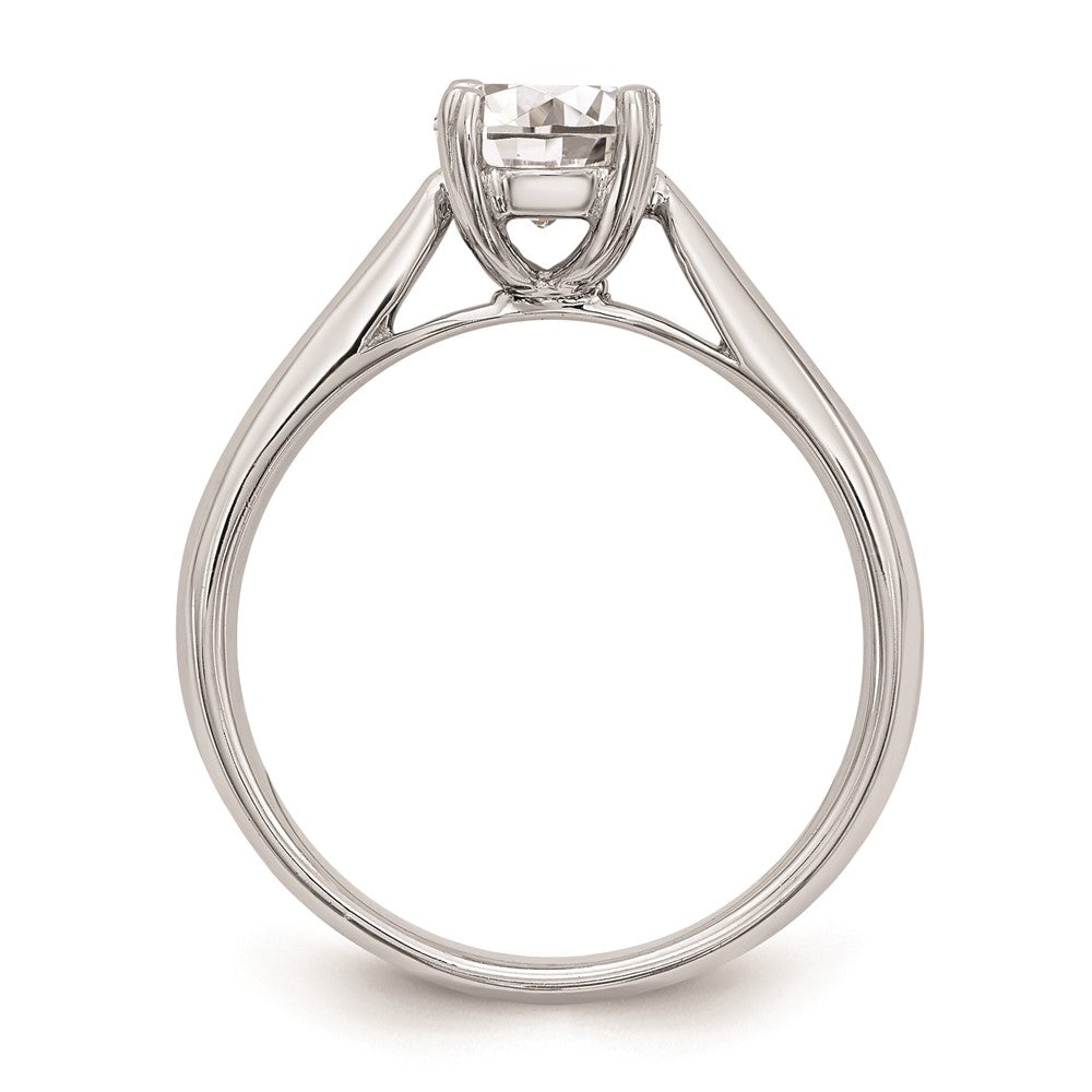 Buy 14K White Gold 1 Carat Round Solitaire Engagement Ring - Stylish Design