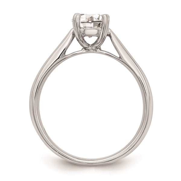 14K White Gold 1 Carat Round Solitaire Engagement Ring - Style GR1-1022451