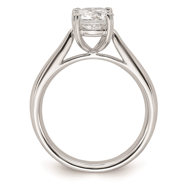 14K White Gold 1.25 Carat Round Solitaire Engagement Ring