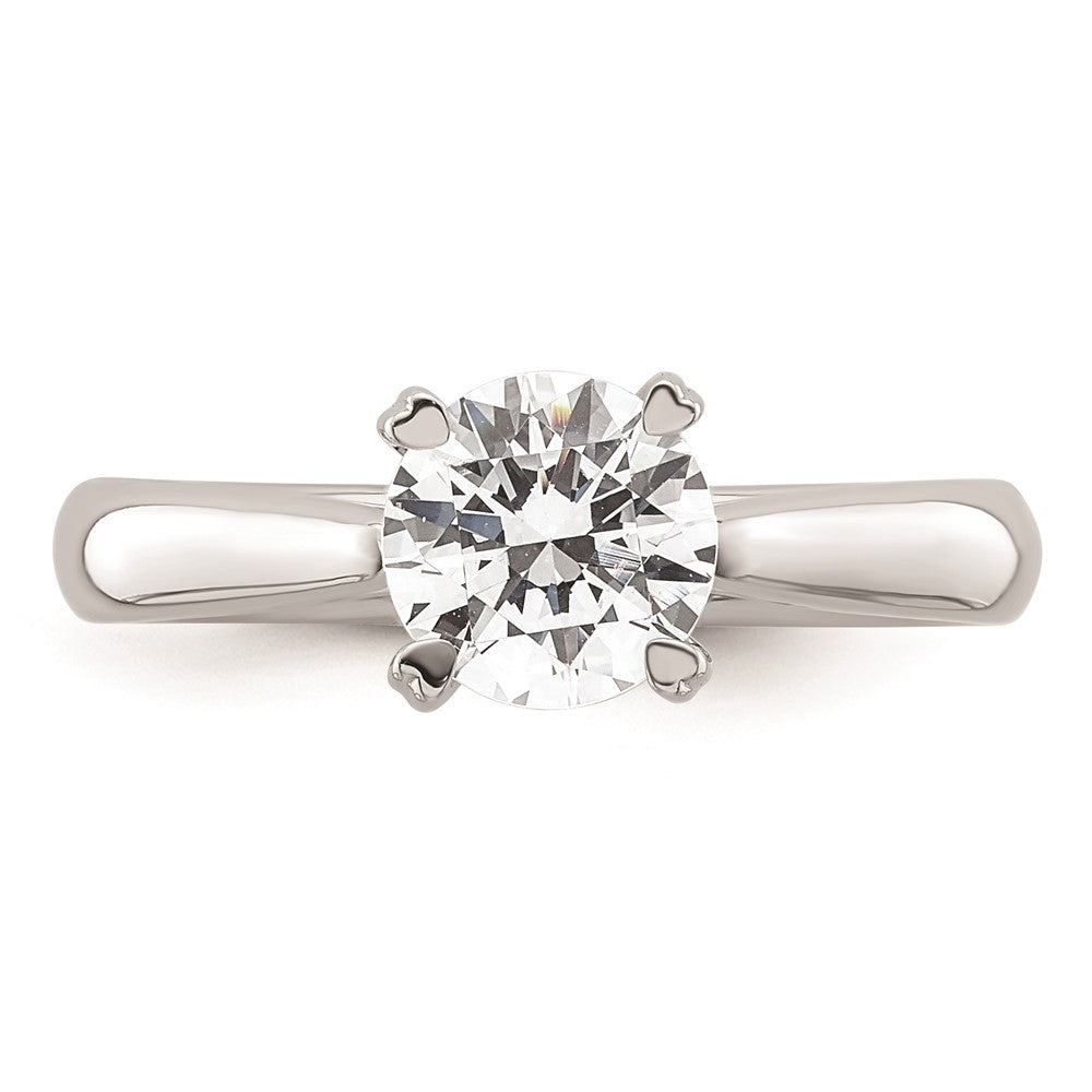 Buy Exclusive 14K White Gold 1.25 Carat Round Solitaire Engagement Ring