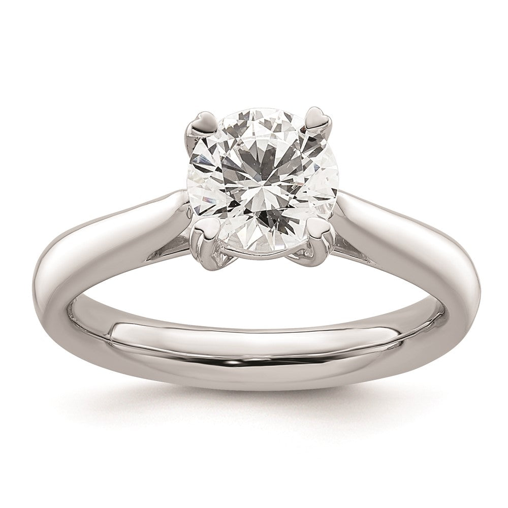 Buy Exclusive 14K White Gold 1.25 Carat Round Solitaire Engagement Ring