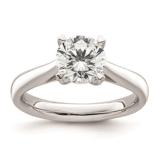 Buy Exclusive 14K White Gold 1.5 Carat Round Solitaire Engagement Ring