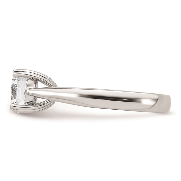 Buy Exclusive 14K White Gold 2-Carat Round Solitaire Engagement Ring Setting-3