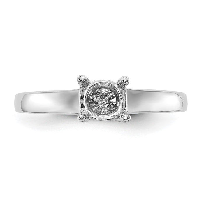 Buy Exclusive 14K White Gold 1 Carat Round Solitaire Engagement Ring-4