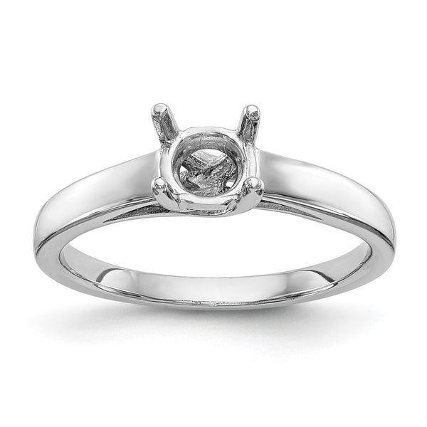 14K White Gold 1 Carat Round Solitaire Engagement Ring - Style GR1-1030622