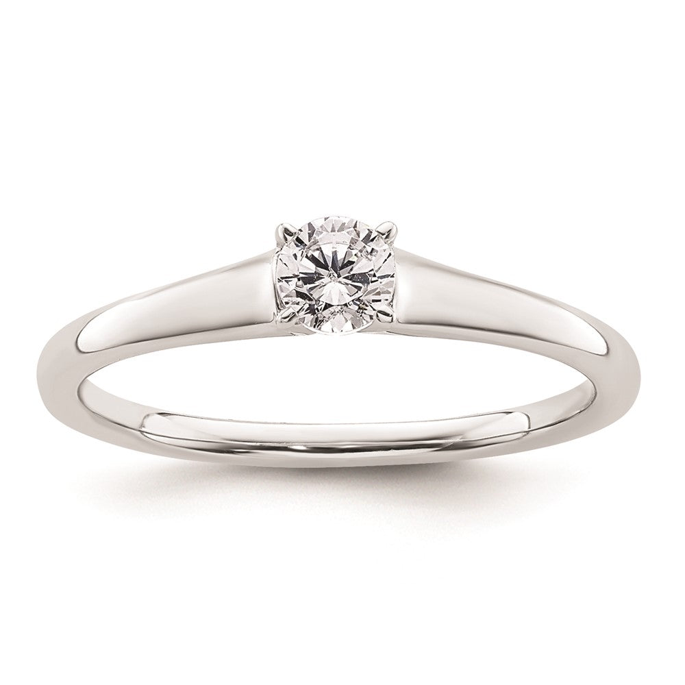 Buy Stylish 14K White Gold 1/4 Carat Round Solitaire Engagement Ring Setting