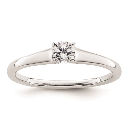 Buy Stylish 14K White Gold 1/4 Carat Round Solitaire Engagement Ring Setting