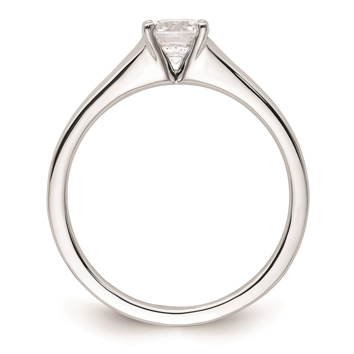 Buy Stylish 14K White Gold 1/2 Carat Solitaire Engagement Ring Setting 5.20mm-2