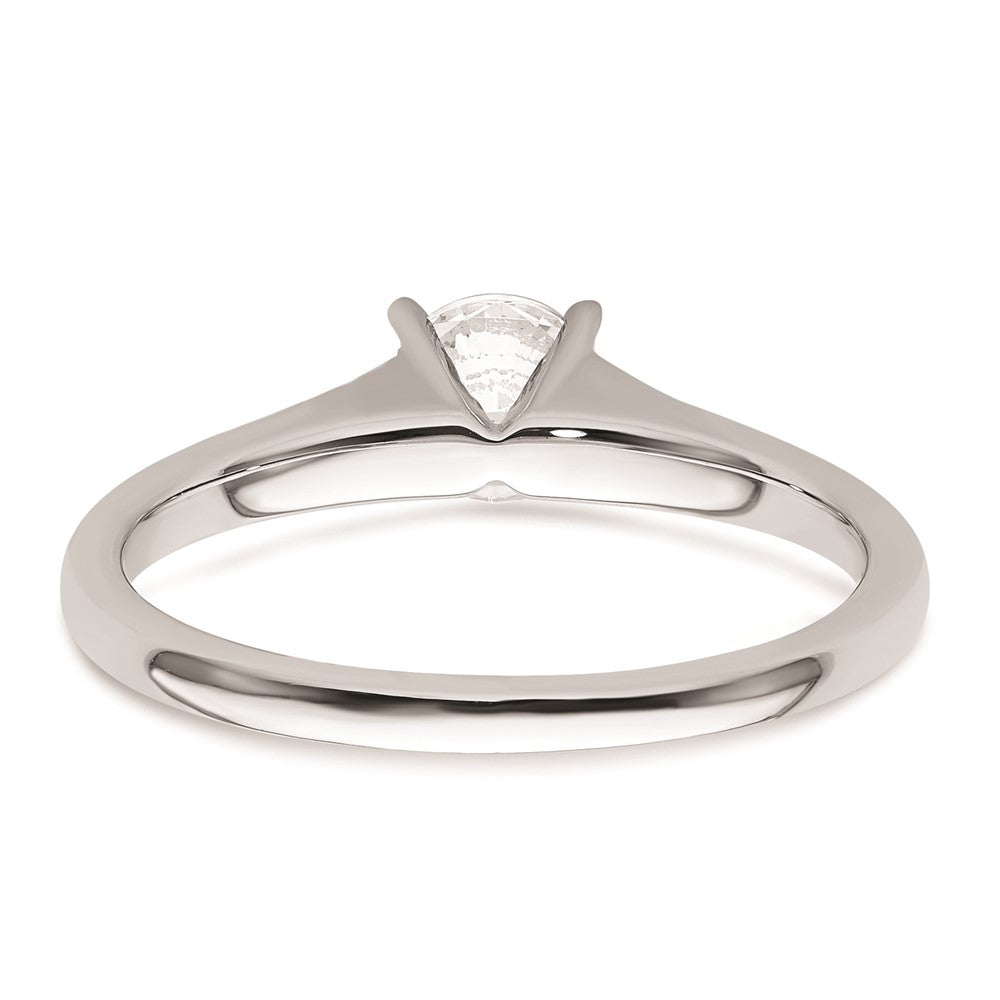 Buy Stylish 14K White Gold 1/2 Carat Solitaire Engagement Ring Setting 5.20mm