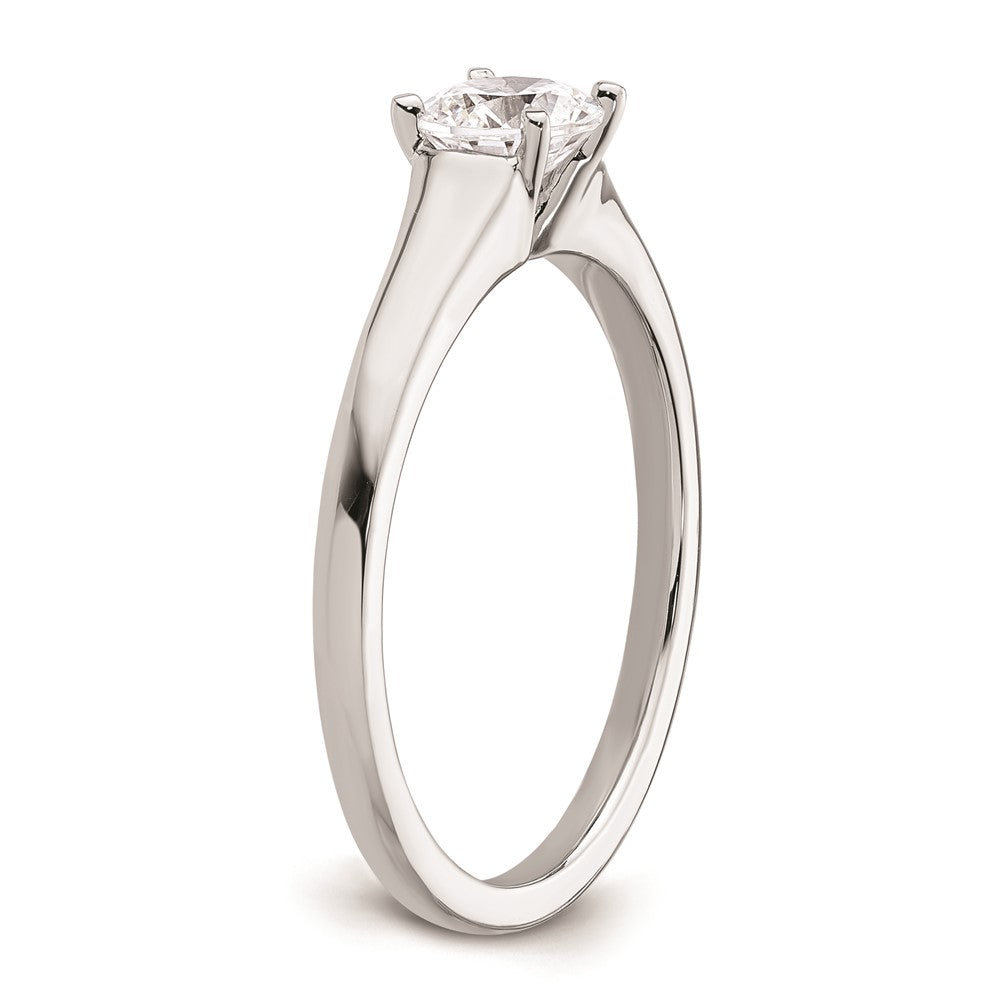 Buy Stylish 14K White Gold 1/2 Carat Solitaire Engagement Ring Setting 5.20mm