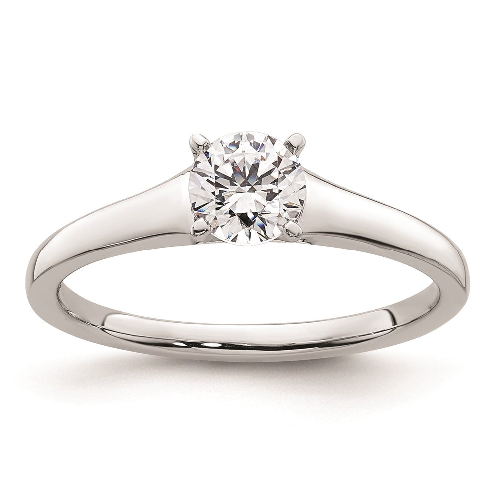 Buy Stylish 14K White Gold 1/2 Carat Solitaire Engagement Ring Setting 5.20mm