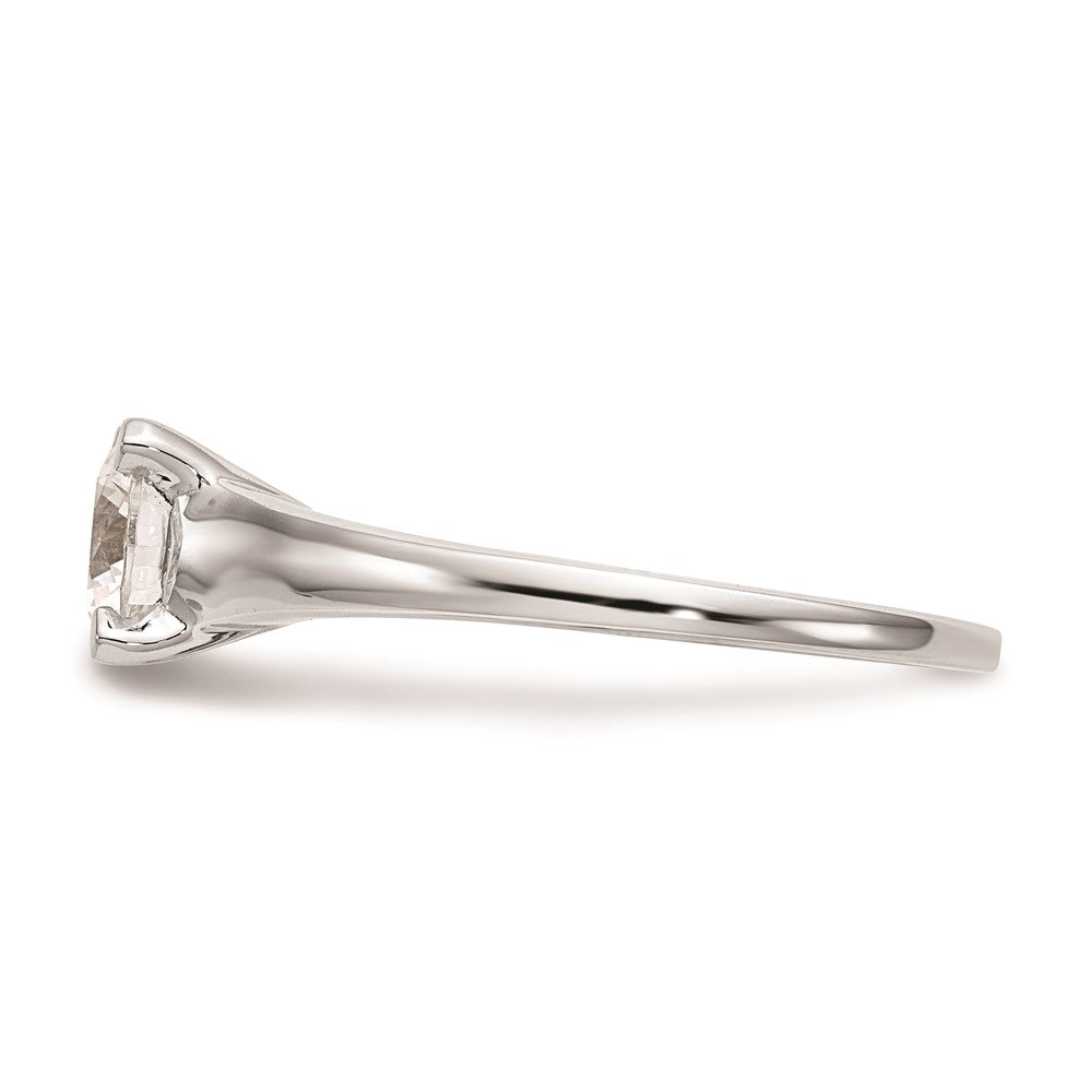 Exclusive 14K White Gold 1 Carat Round Solitaire Engagement Ring Setting