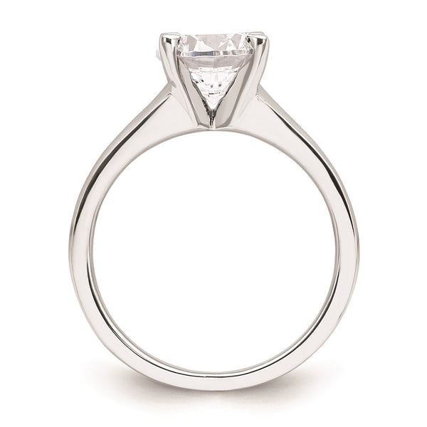 14K White Gold 2-Carat Round Solitaire Engagement Ring Setting - Style GR1-1022488