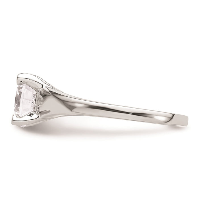 Buy Exclusive 14K White Gold 2-Carat Round Solitaire Engagement Ring Setting-3