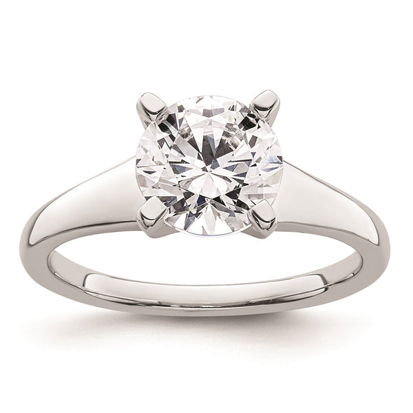 14K White Gold 2-Carat Round Solitaire Engagement Ring Setting - Style GR1-1022488
