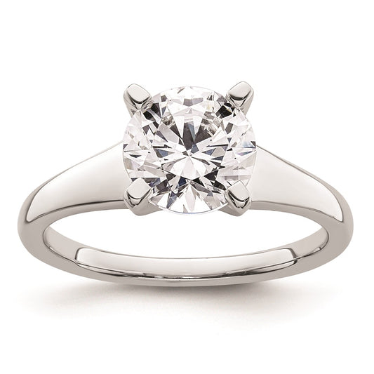 Buy Exclusive 14K White Gold 2-Carat Round Solitaire Engagement Ring Setting