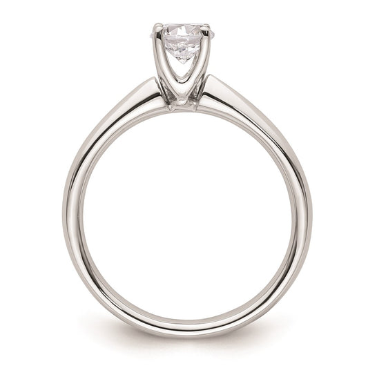 Buy Stylish 14K White Gold 1/2 Carat Round Solitaire Engagement Ring Setting
