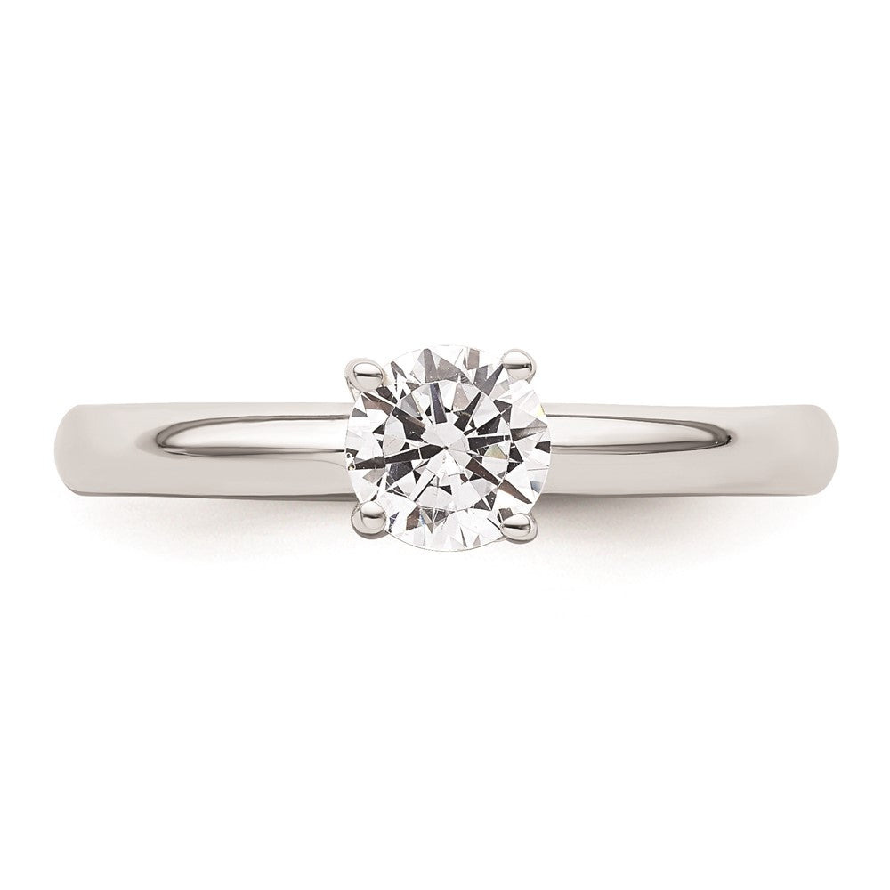 Buy Stylish 14K White Gold 1/2 Carat Round Solitaire Engagement Ring Setting