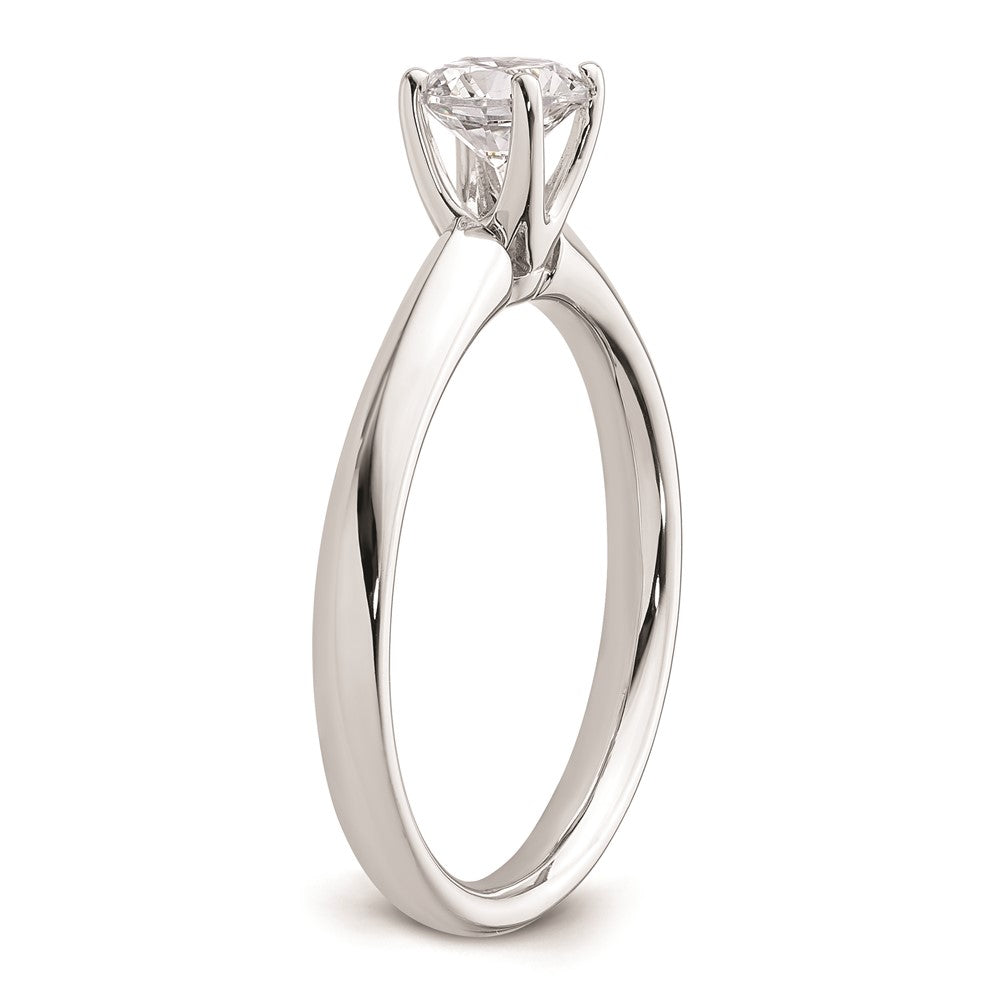 Buy Stylish 14K White Gold 1/2 Carat Round Solitaire Engagement Ring Setting