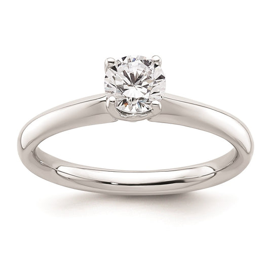 Buy Stylish 14K White Gold 1/2 Carat Round Solitaire Engagement Ring Setting