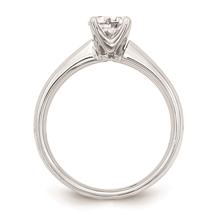 Buy Exclusive 14K White Gold 1 Carat Round Solitaire Engagement Ring Setting-2