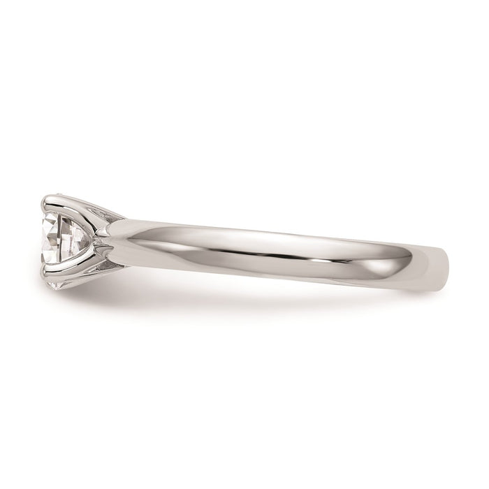 Buy Exclusive 14K White Gold 1 Carat Round Solitaire Engagement Ring Setting-3