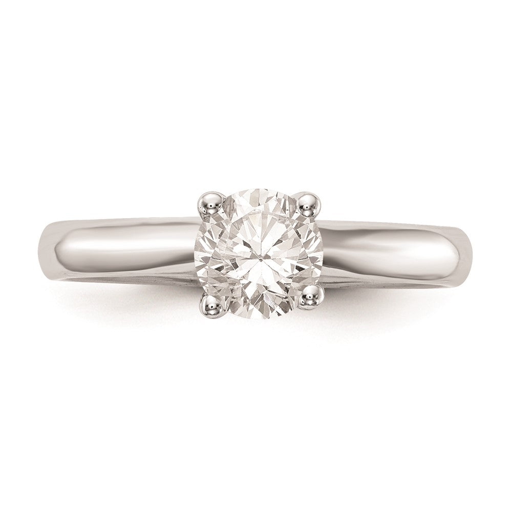 Buy Exclusive 14K White Gold 1 Carat Round Solitaire Engagement Ring Setting