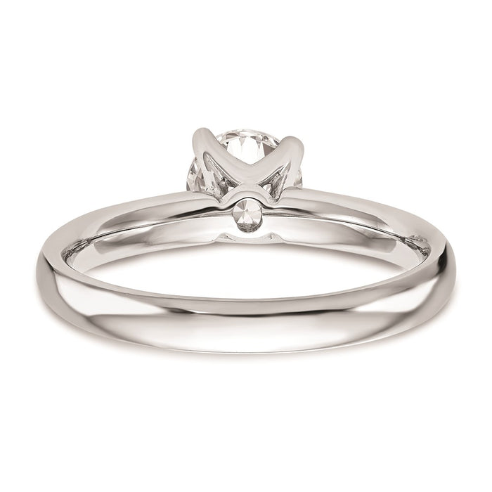 Buy Exclusive 14K White Gold 1 Carat Round Solitaire Engagement Ring Setting-5