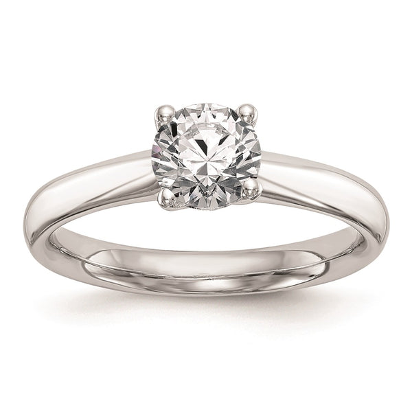14K White Gold 1 Carat Round Solitaire Engagement Ring Setting - Style GR1-1030606