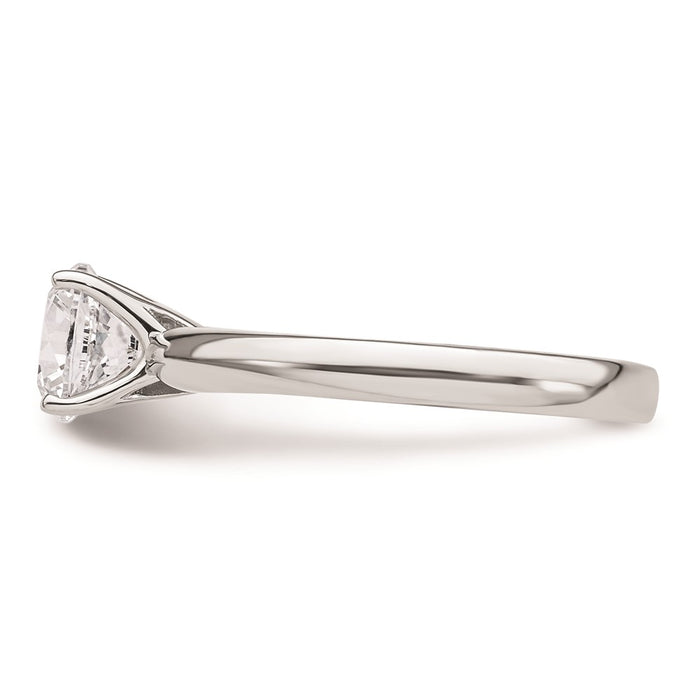 High-Quality 14K White Gold 1.25 Carat Round Solitaire Engagement Ring Setting-3
