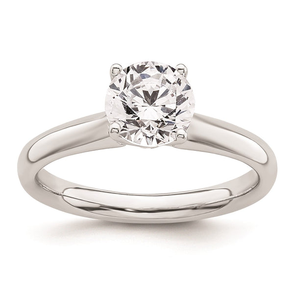 14K White Gold 1.25 Carat Round Solitaire Engagement Ring Setting - Style GR1-1022502