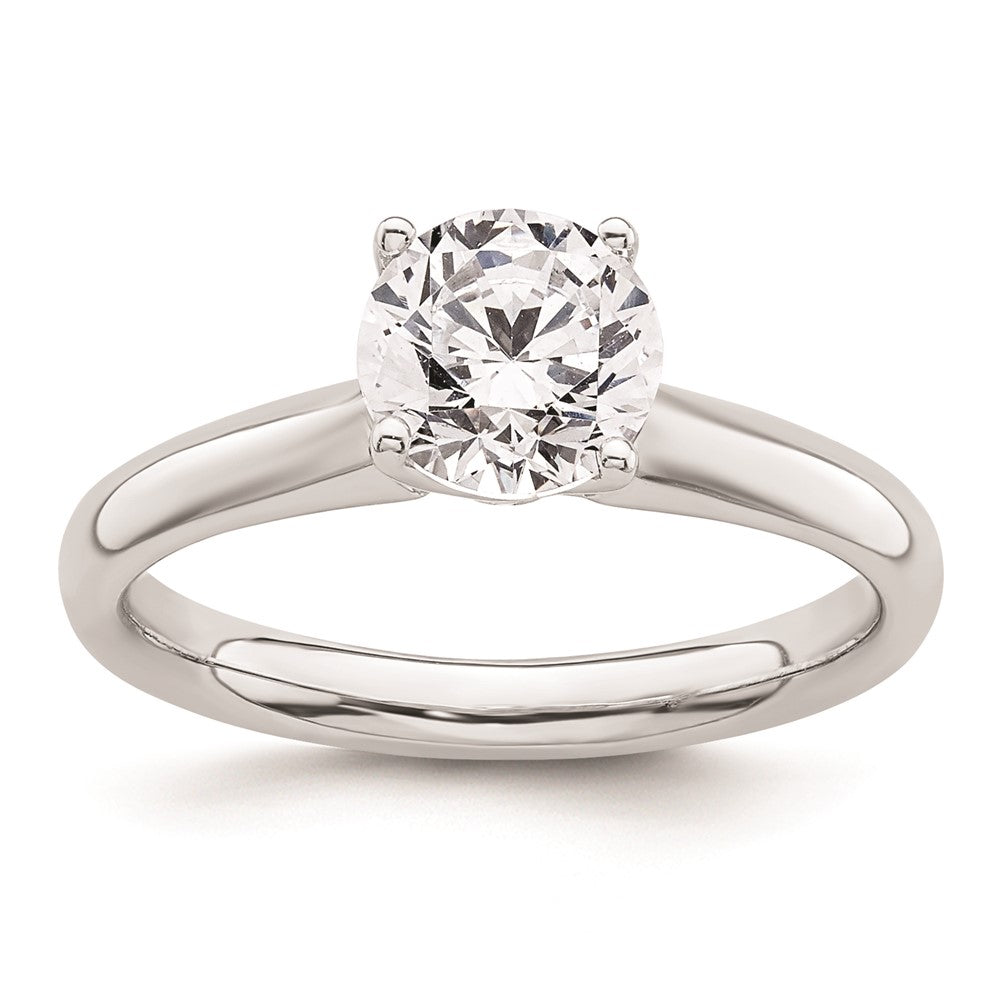 High-Quality 14K White Gold 1.25 Carat Round Solitaire Engagement Ring Setting