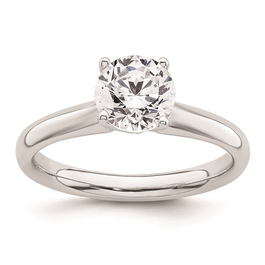 High-Quality 14K White Gold 1.25 Carat Round Solitaire Engagement Ring Setting