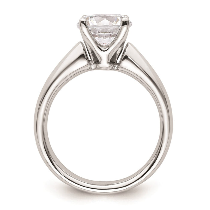 Buy Stylish 14K White Gold 2-Carat Round Solitaire Engagement Ring Setting-2