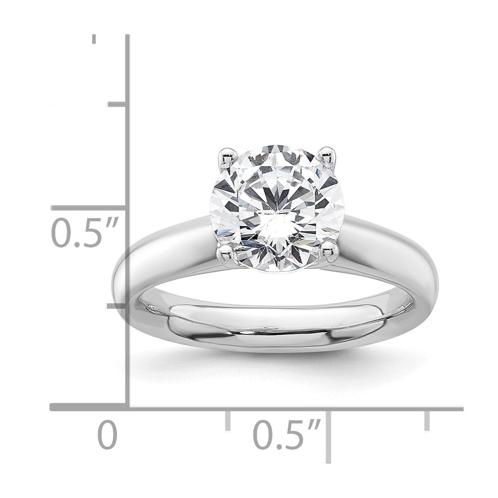 Buy Stylish 14K White Gold 2-Carat Round Solitaire Engagement Ring Setting