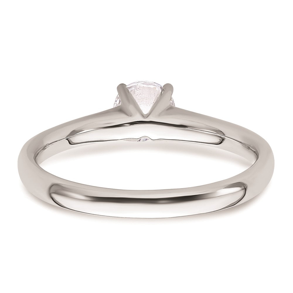 Exclusive 14K White Gold 1/2 Carat Round Solitaire Engagement Ring Setting