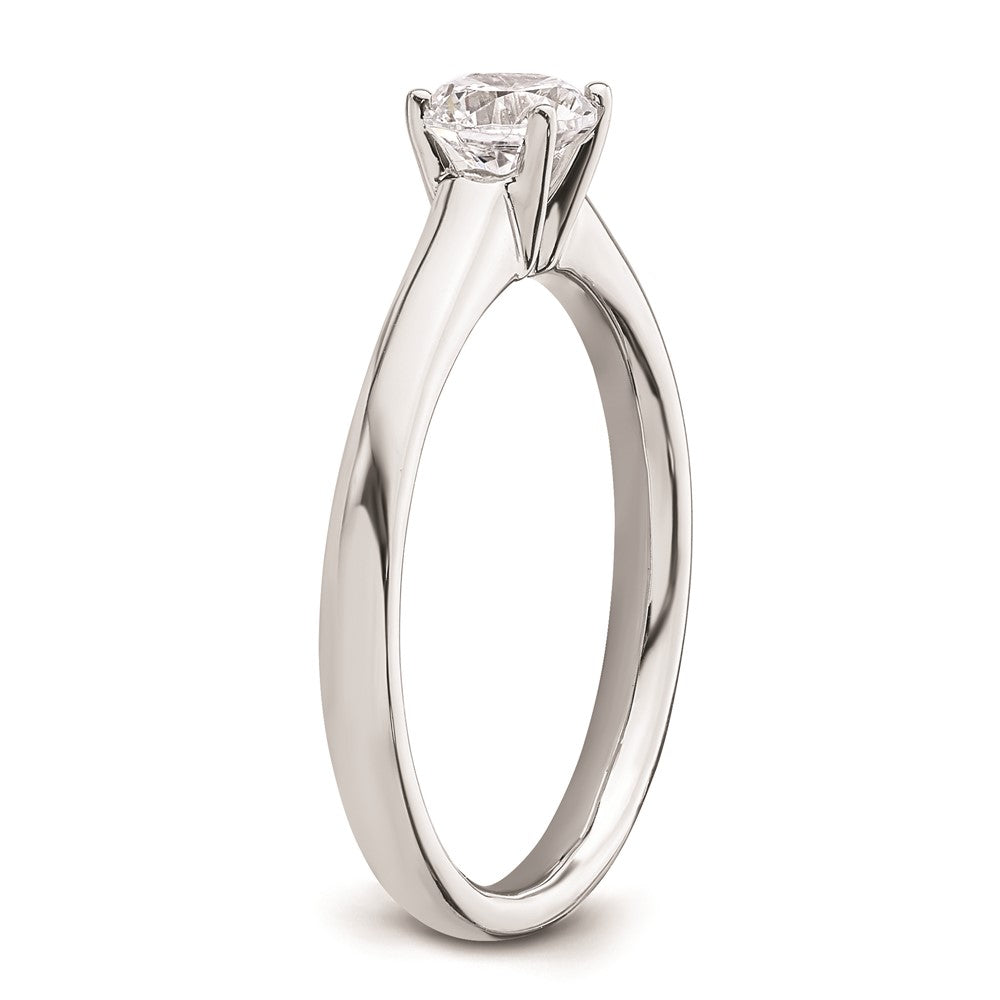 Exclusive 14K White Gold 1/2 Carat Round Solitaire Engagement Ring Setting