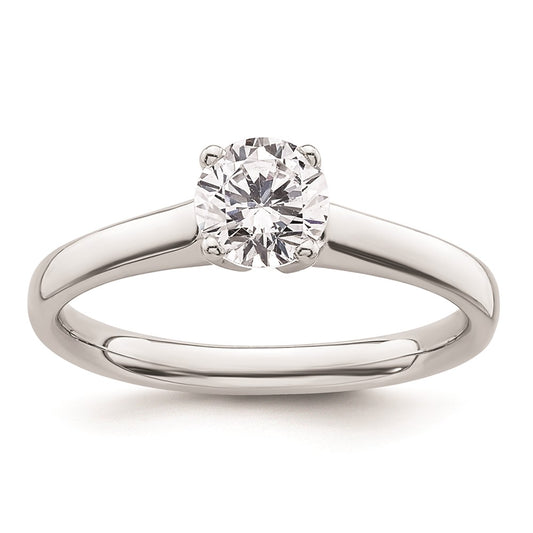 High-Quality 14K White Gold 3/4 Carat Solitaire Engagement Ring - Stylish Design