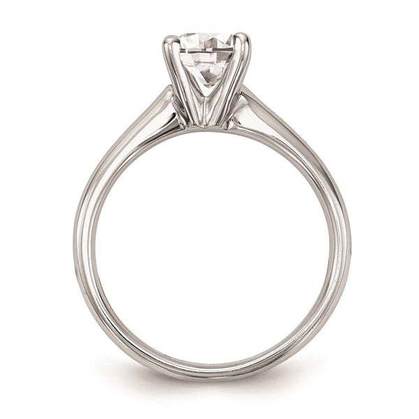 14K White Gold 1 Carat Round Solitaire Engagement Ring Setting - Style GR1-1030634