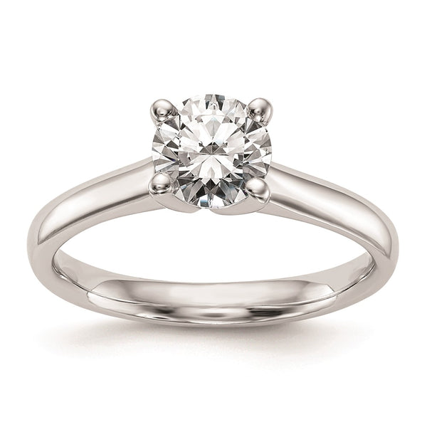 14K White Gold 1 Carat Round Solitaire Engagement Ring Setting - Style GR1-1030634