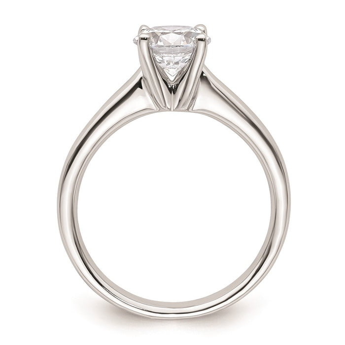 Buy Stylish 14K White Gold 1.25 Carat Round Engagement Ring Setting, 4-Prong-2