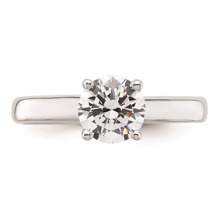 Buy Stylish 14K White Gold 1.25 Carat Round Engagement Ring Setting, 4-Prong-4