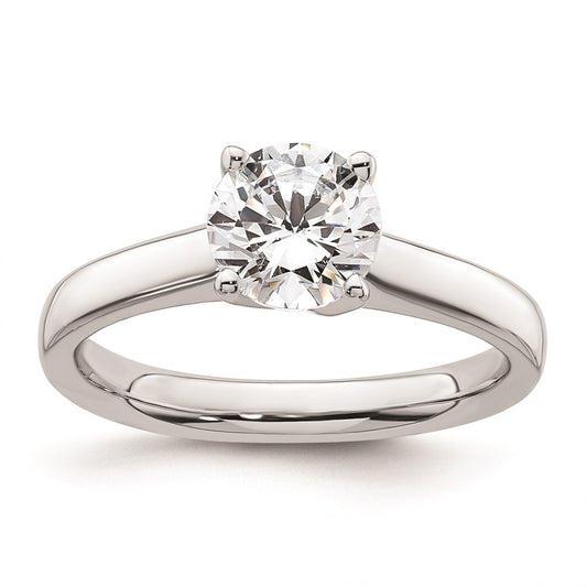 Buy Stylish 14K White Gold 1.25 Carat Round Engagement Ring Setting, 4-Prong